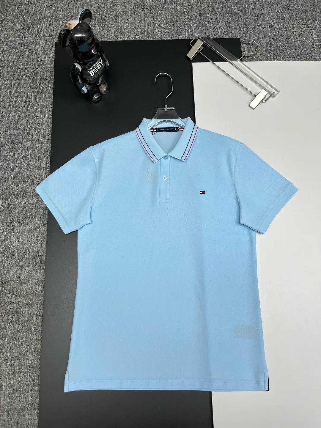 TOMMY New Arrival Polo Same Style 210 ， Factory New Arrival Versatile : Black White Royal Blue Khaki Size：M-3XL